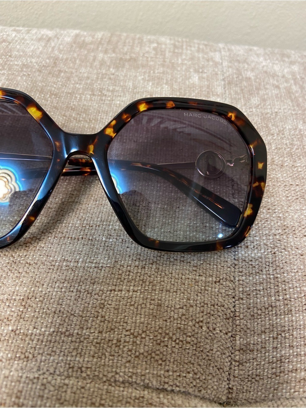 Marc Jacobs Geometric Tortoiseshell Women's Glasses NWOT - Picture 4 of 7
